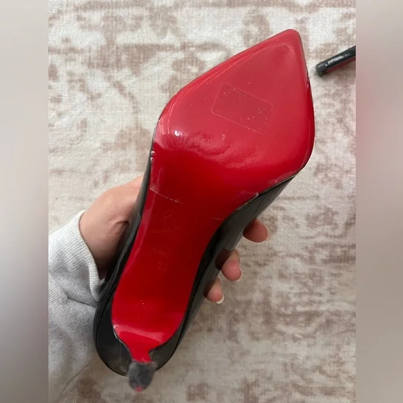 Christian Louboutin Black Pigalle 100 mm pumps - Picture 6 of 11